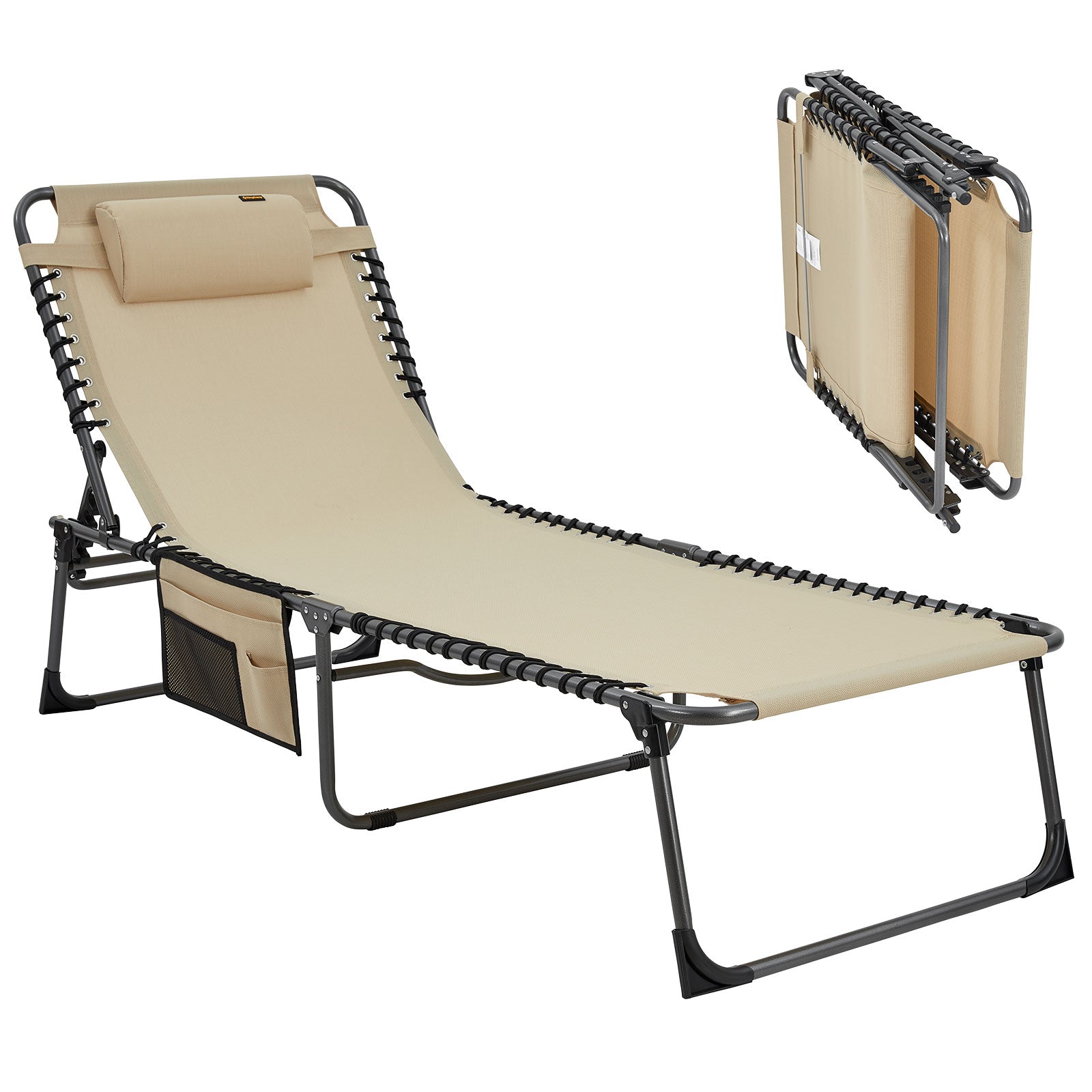 KingCamp Oversized Adjustable 4-Position Folding Chaise