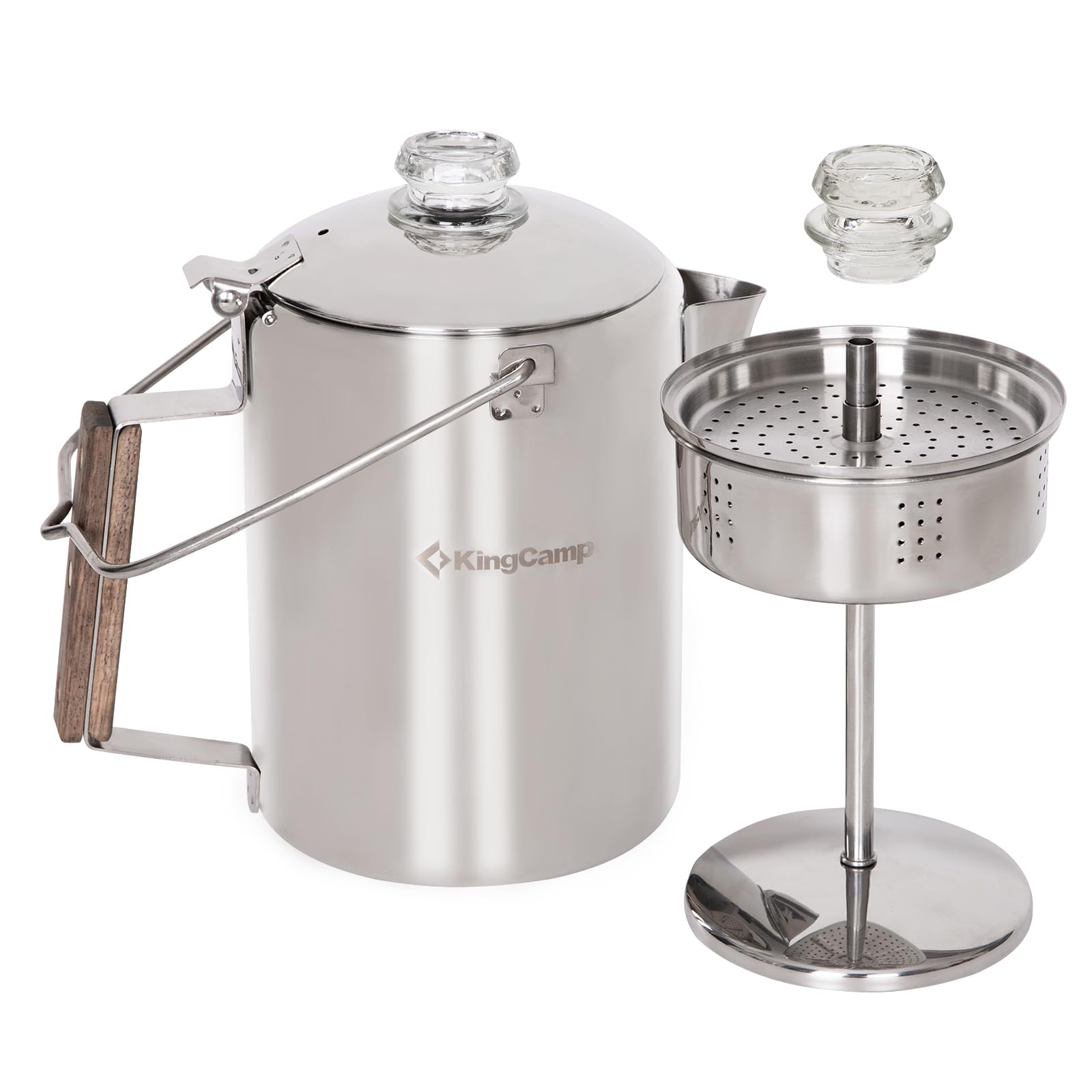 KingCamp 9-Cup Stainless Steel Camping Coffee Percolator