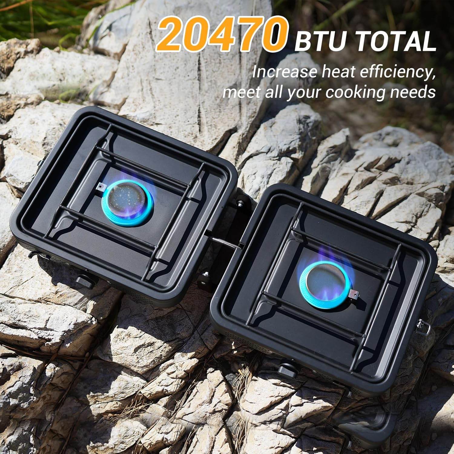 KingCamp 2 Burner Propylene Butane Camping Stove