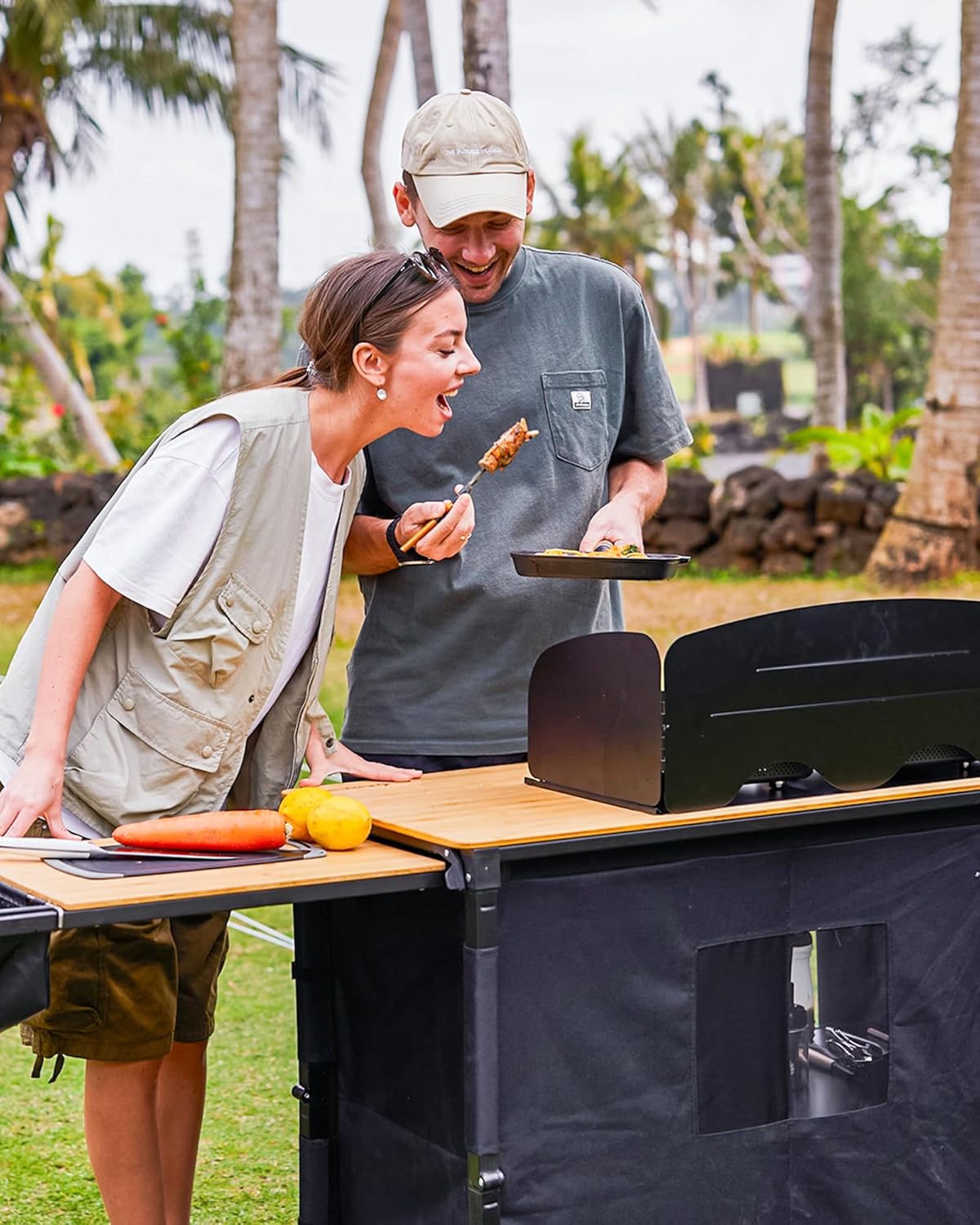 KingCamp BAMBOO PLUS Folding Camping Kitchen Table