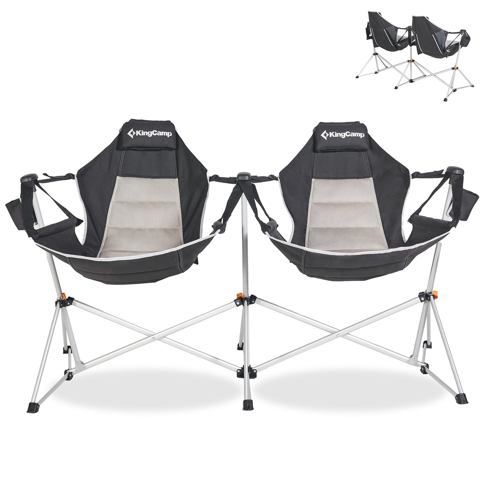 KingCamp ORCHID C30 Heavy Duty Oversize Double Hammock Camping Chairs