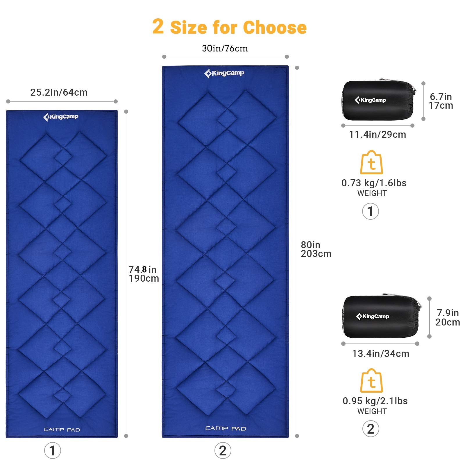 KingCamp CAMP PAD L Sleeping Mat for Camping Cot