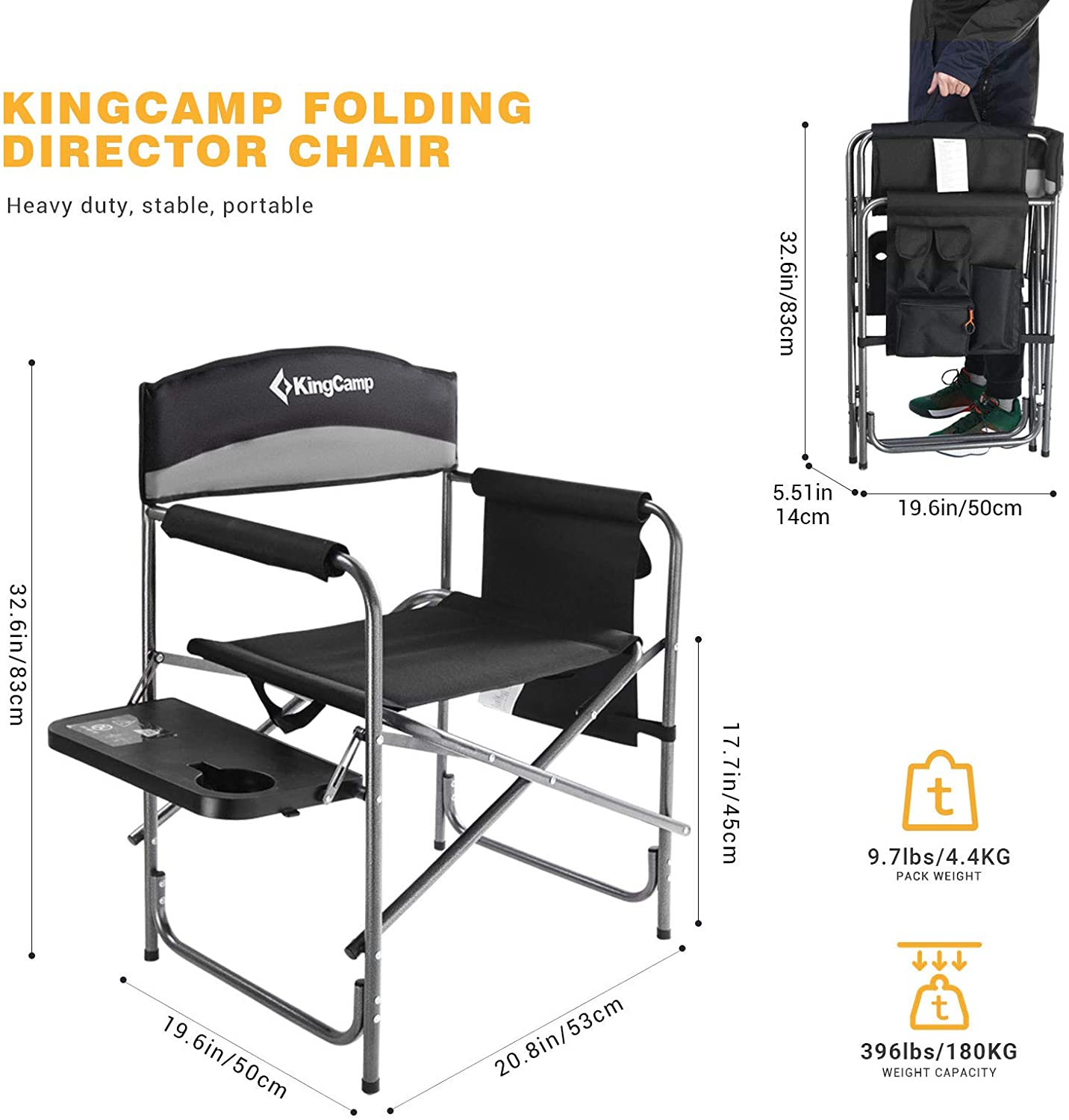 KingCamp Oversize Padded Seat Chair