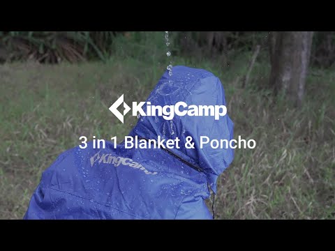 Load video: KingCamp Camping &amp; Stadium Hooded Blankets