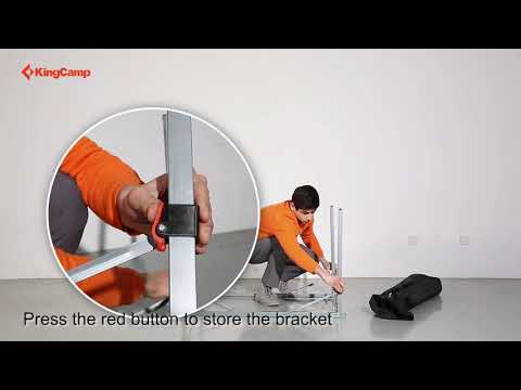 Load video: KingCamp 4-6 Person Lightweight Aluminum Alloy Folding Tables