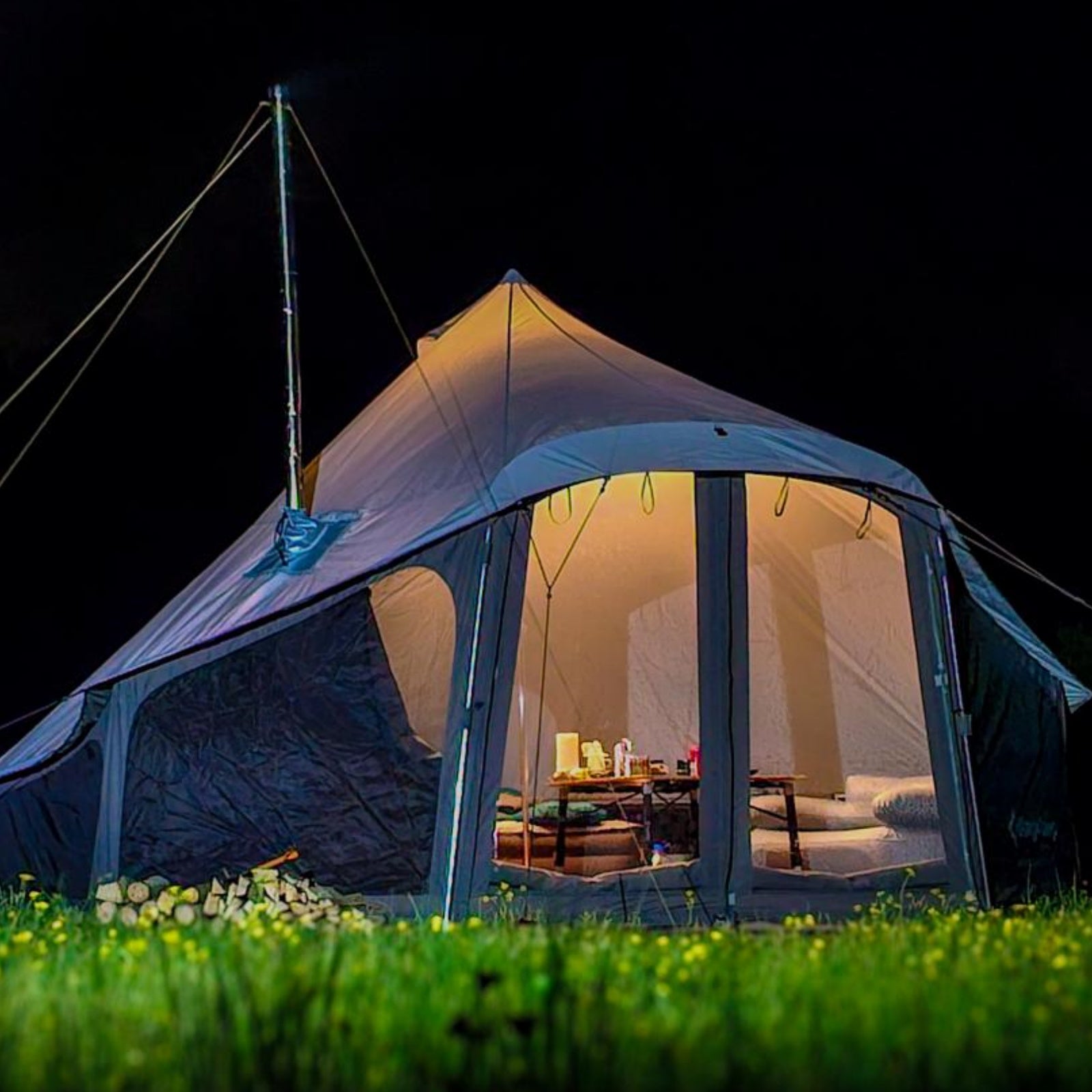 KingCamp Khan Villa 4-Season 4-6 Person Bell Tent