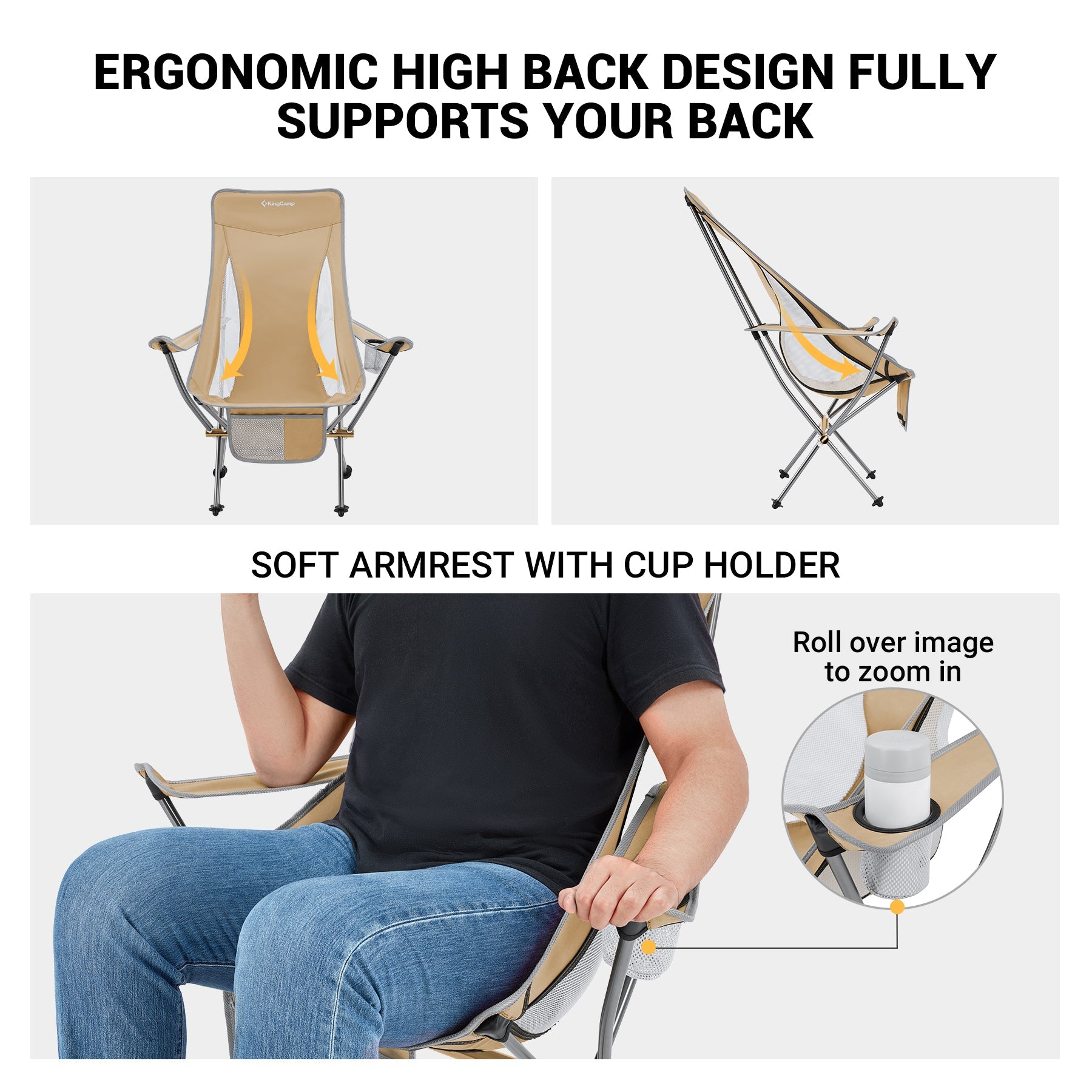 KingCamp Highback Camping Chairs