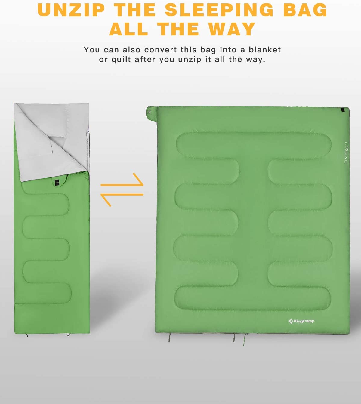 KingCamp Joinable Envelope Lightweight Adults Sleeping Bags