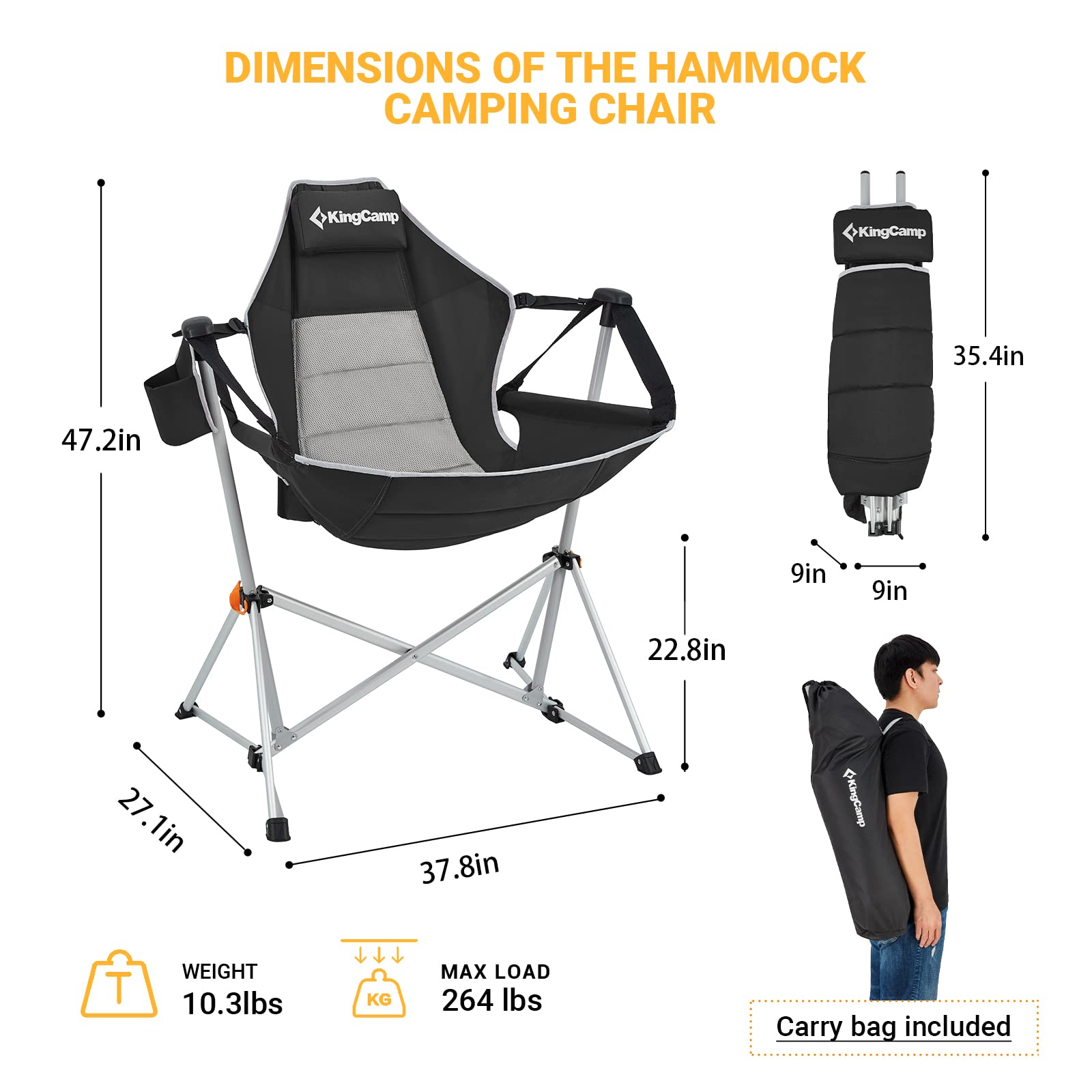 KingCamp Hammock Camp Recliner Chair