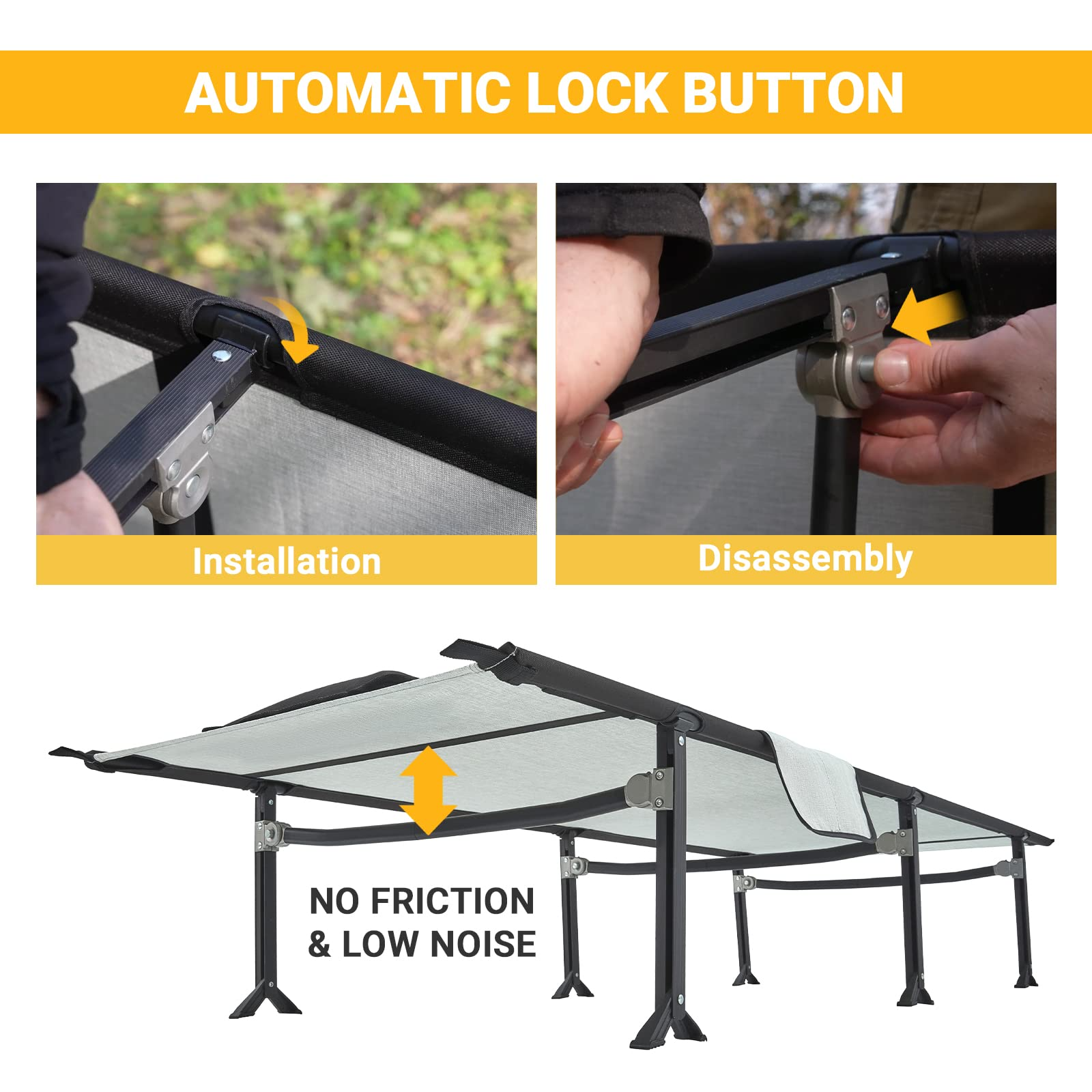 KingCamp SEQUOIA Extra Long Portable Camping Bed Cot